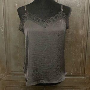 Wild Fable Black satin Tank Top - Size Medium